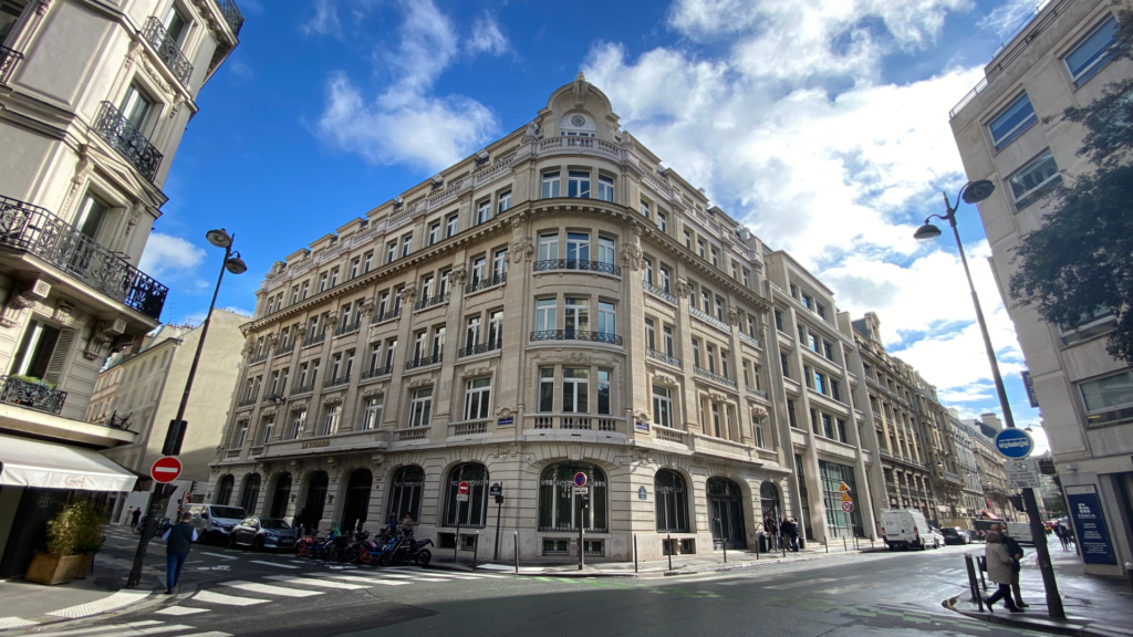 Picture from the building of the Groupe Figaro’s headquarters in Paris (France).